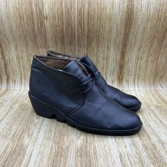 Fly London Pert Wedge Women's Size 10 Size 40 Ankle Boots Shoes Platform Booties - Picture 1 of 10